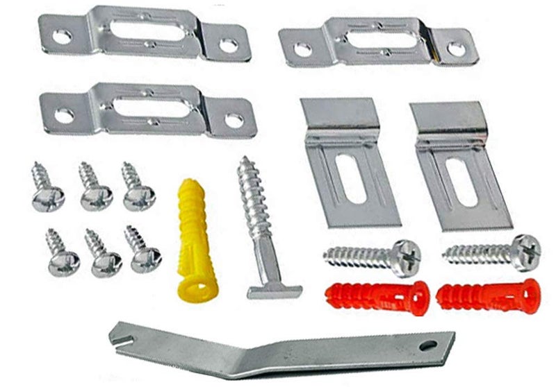 888 Corp Premium Quality 25 Pack Wood Picture Frame T Screw Security Hangers with 1 Wrench Included - Image 1